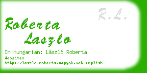 roberta laszlo business card
