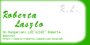 roberta laszlo business card